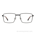 Luxusdesign Herren Square Metall Optische Frames Brillen